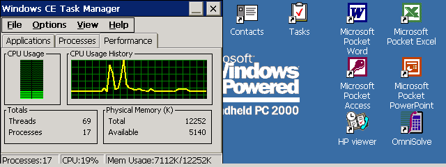 Windows CE Task Manager